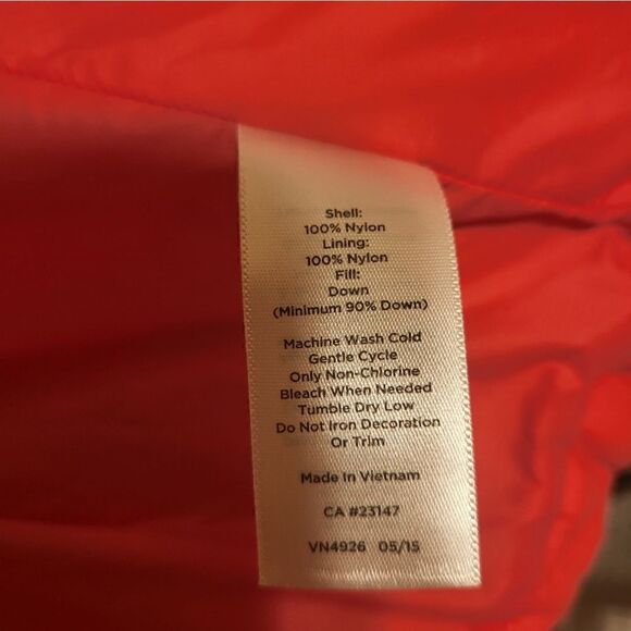 NEW Talbots Pink Quilted Real Goose Down Filled Puffer Vest Sz.Med Ret.$178 - Picture 5 of 7